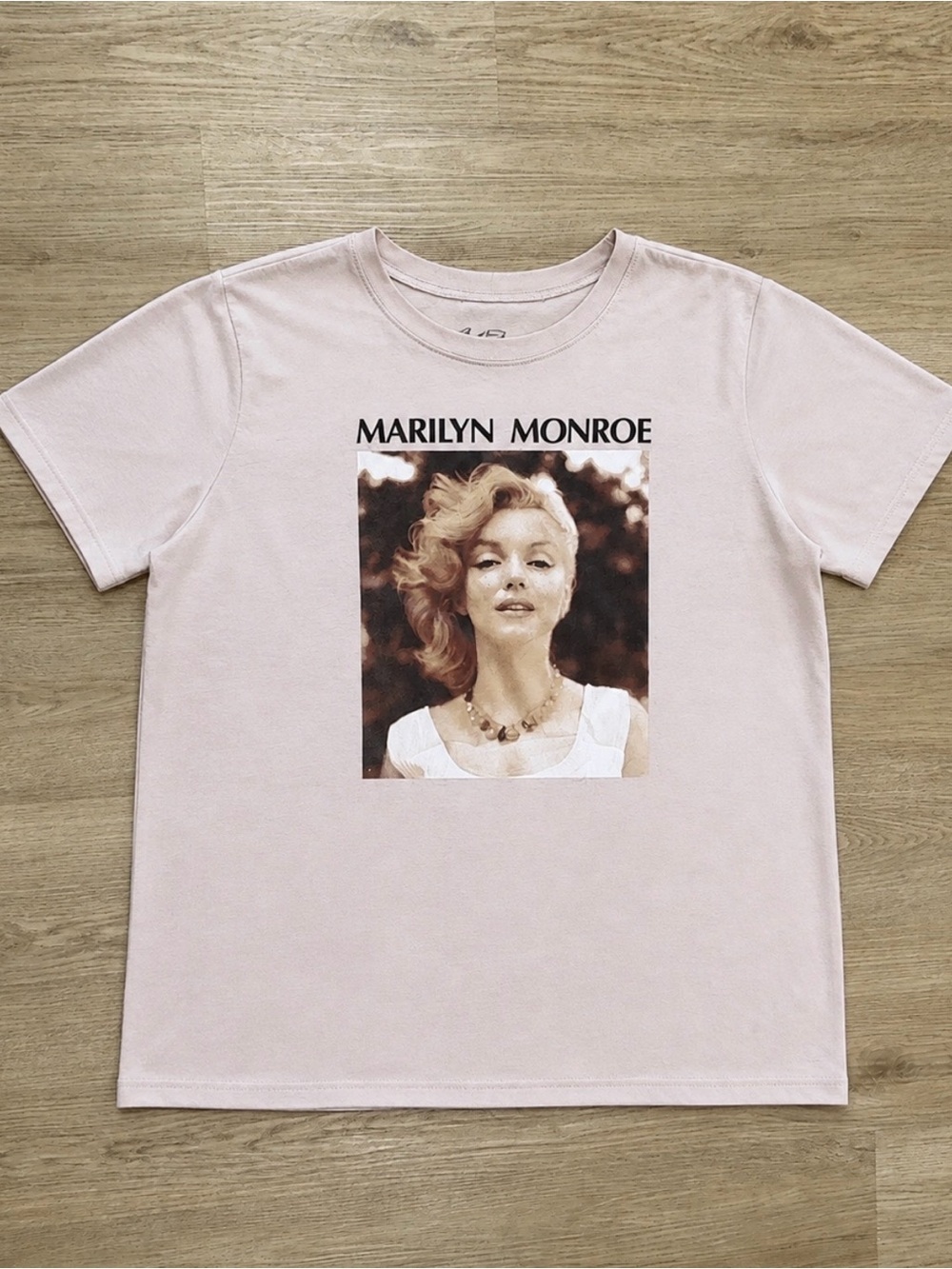 Hybrid Apparel Marilyn Monroe Graphic Tee - Light Pink